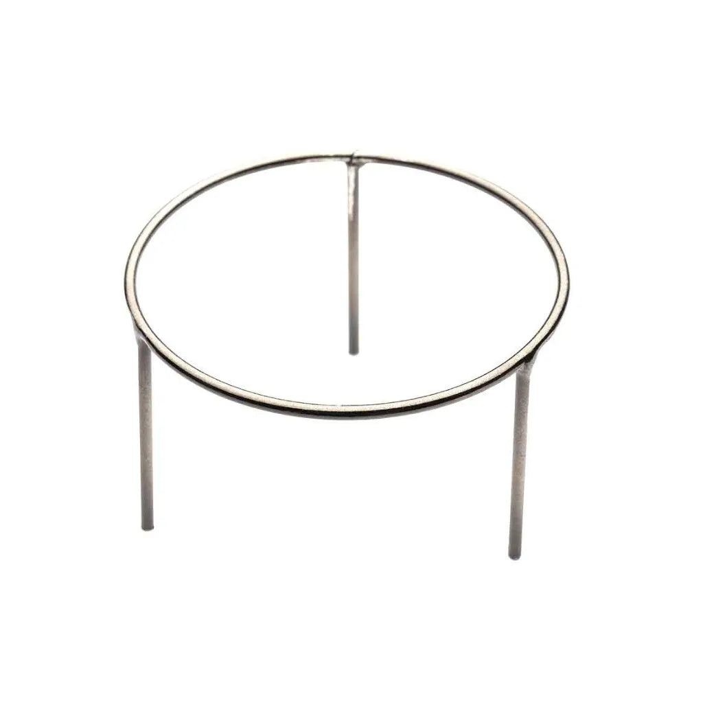 Silberner Räuchersiebständer für 9,5 cm Siebe, passend für Teelicht und Keramikteller, für kontrollierte Räucherung.