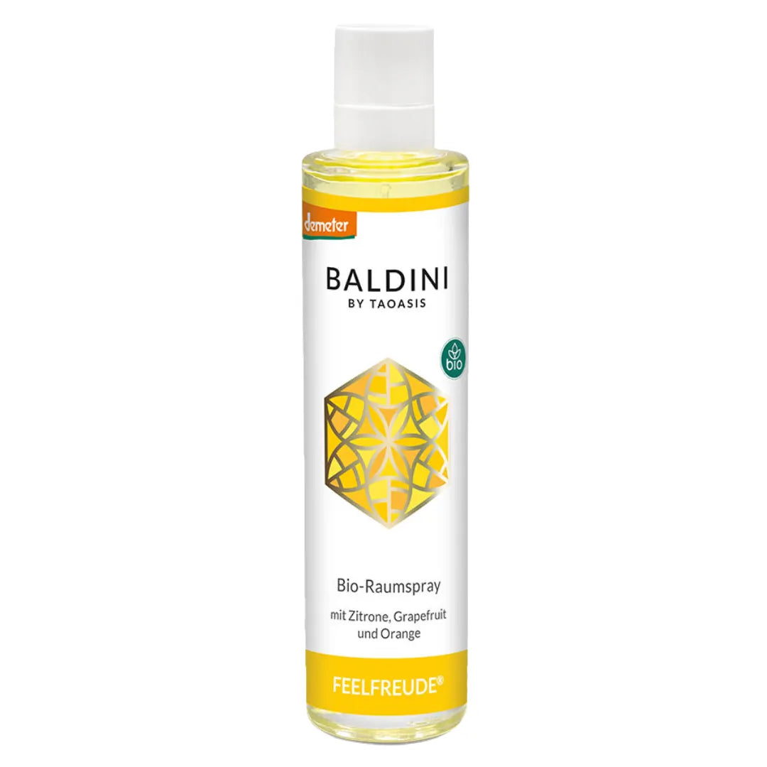 Baldini Feelfreude Bio-Raumspray, 50ml, Demeter-Qualität, erfrischend und stimmungsaufhellend.