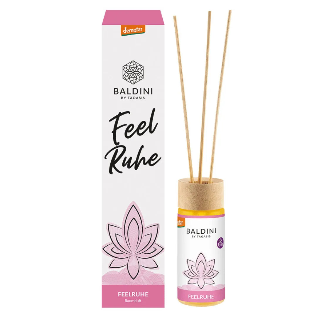 Baldini Feelruhe Raumduft-Set, 50ml, mit Lavendel, Orange und Benzoe, für harmonische Räume.