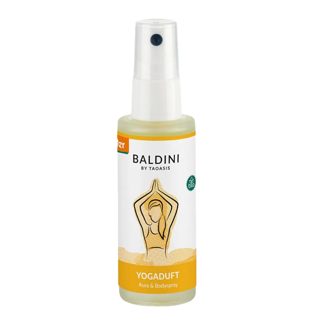 Baldini Yogaduft Aura & Bodyspray, 50ml, für inspirierende Yoga- und Meditationspraxis.