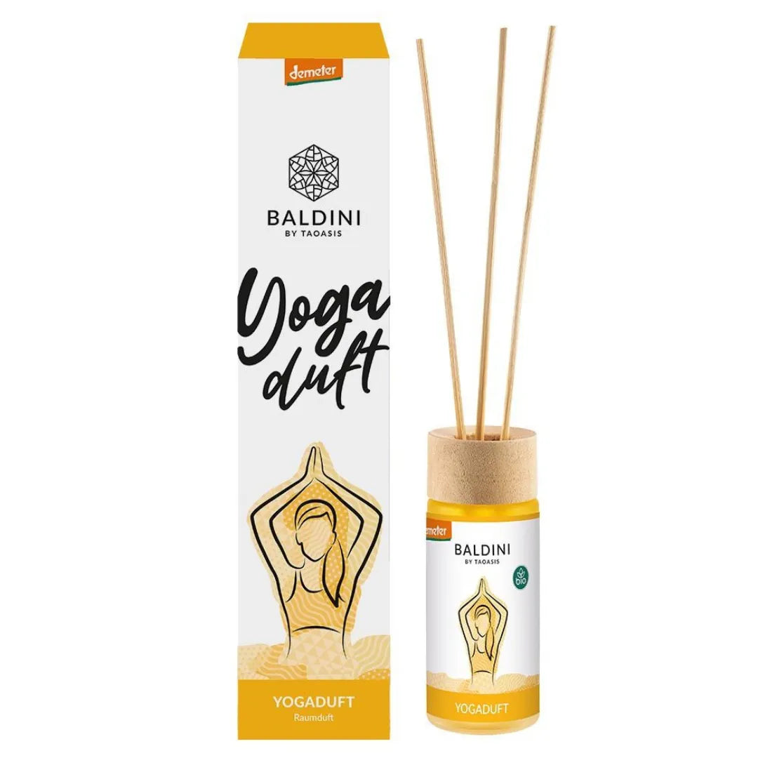 Baldini Yogaduft Raumduft-Set, 50ml, mit Grapefruit, Patchouli und Sandelholz, für Yoga-Räume.