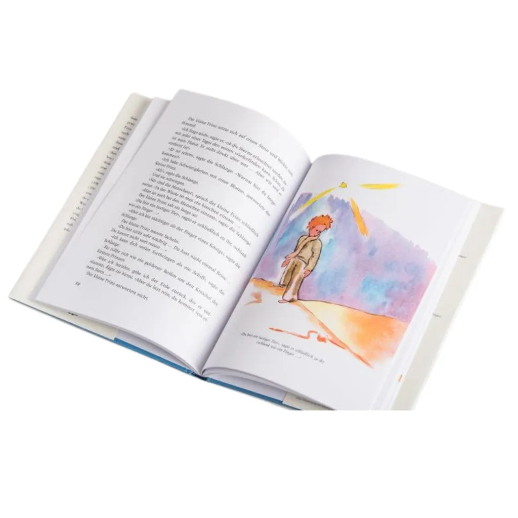 Der kleine Prinz Buchseiten: Antoine de Saint-Exupéry Illustration, Leseprobe.