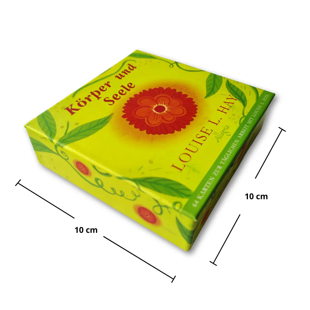 Louise Hay Kartenset Körper und Seele: Affirmationskarten Box, 10x10cm.