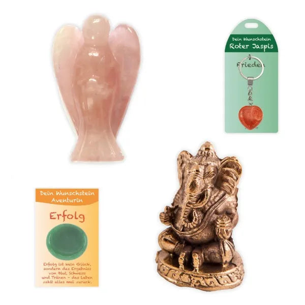 Verschiedene Glücksbringer für die tägliche Begleitung. Ideal als Schutzengel und zur Unterstützung der Meditation.