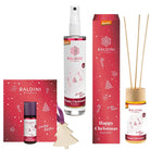 Baldini Happy Christmas Duftkollektion: Raumspray, Raumduft-Set & Mini-Duftset. Demeter-Qualität mit Orange, Weißtanne, Nelke für festliche Wärme.