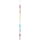 Farbenfrohe Glaskette "Regenbogen" mit 80cm Länge. Bestehend aus sieben vertikal angeordneten, glitzernden Glasröhrchen in allen Regenbogenfarben. Ideal als Fensterdeko oder Windspiel.
